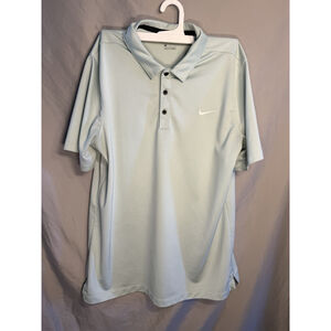 Nike Men's Dri-Fit Soft Green Golf Polo Shirt Size Large